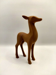 Set 2 figurine decorative 3D – Ren și Căprioară pentru Aranjamente și Decor de Crăciun - Img 2