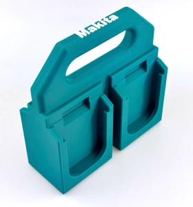 Suport 4 Acumulatori Makita 18V LXT – Suport pentru Transport Baterii cu Mâner - Img 4