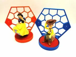 Suport Modular Hexagonal pentru Figurine Colecție (DeAgostini, Disney, Pixar)