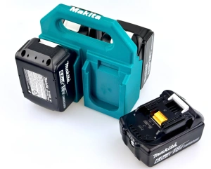 Suport 4 Acumulatori Makita 18V LXT – Suport pentru Transport Baterii cu Mâner