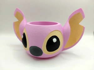Ghiveci pentru Grâu de Sfântul Andrei „Stitch & Angel” – Suport Decorativ 3D pentru Tradiția Grâului încolțit - Img 4