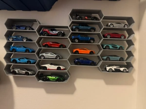 Organizator Raft Hexagonal pentru Mașinuțe Hot Wheels – 10 Poziții - Img 4