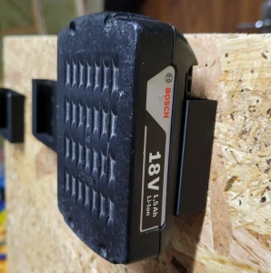 Suport Acumulator Bosch 18V – Suport Baterie pentru Perete, Atelier și Banc de Lucru