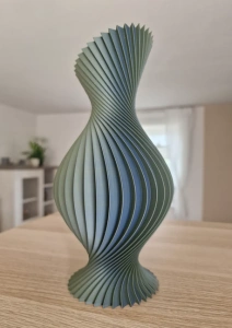 Vază „Helix” 3D – Vază Decorativă cu Design Spiralat și Formă Sculpturală - Img 3
