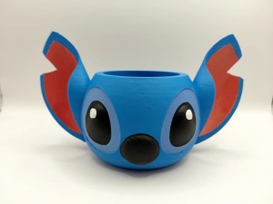 Ghiveci pentru Grâu de Sfântul Andrei „Stitch & Angel” – Suport Decorativ 3D pentru Tradiția Grâului încolțit