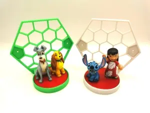 Suport Modular Hexagonal pentru Figurine Colecție (DeAgostini, Disney, Pixar) - Img 2