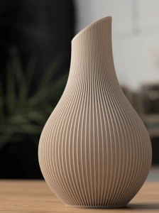 Vază „Elegance” 3D – Vază Decorativă cu Striații Verticale, Design Modern - Img 2