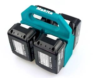 Suport 4 Acumulatori Makita 18V LXT – Suport pentru Transport Baterii cu Mâner - Img 2