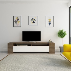 Έπιπλο TV Sosruko Walnut-Λευκό