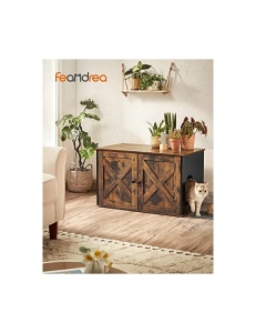 Αμμολεκάνη γάτας, Feandrea, PCL002X02, 80 x 53 x 49.2 cm, Καφέ - Img 2