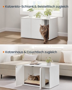 Αμμολεκάνη Λευκό Songmics 80x50x53 cm - Img 2