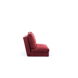 Αναδιπλούμενος καναπές 2 θέσεων Taida Καφέ 120x68x26 cm - Img 4