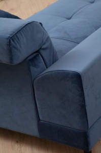Αριστερός Γωνιακός Καναπές Frido Navy Blue 190x308x92 cm - Img 5