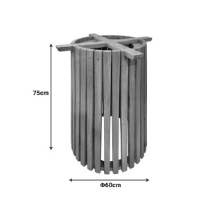 Βάση για επιφάνεια τραπεζιού Galy I Φυσικό 60x60x75 cm - Img 5