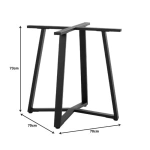 Βάση για επιφάνεια τραπεζιού Mulbe Pako World Μαύρο 70x70x73 cm - Img 2
