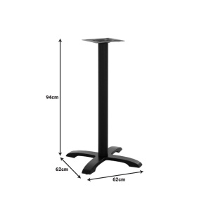 Βάση για επιφάνεια τραπεζιού Steko Pako World Μαύρο 48x48x94 cm - Img 2
