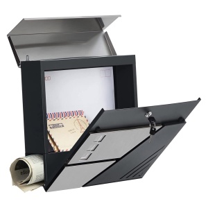 Γραμματοκιβώτιο Songmics Γκρι 37x10.5x37 cm - Img 3