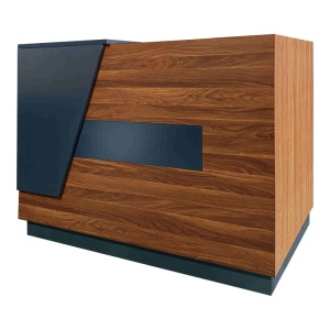 Γραφείο υποδοχής Oscar Καρυδί 140x65x110 cm