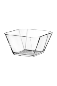 Γυάλινο μπολ σαλάτας Lv-Krn299R6 Διάφανο 19.6x19.6x10.4 cm - Img 2