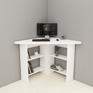 Γωνιακό γραφείο Corner Λευκό 80x73.8x80 cm - Img 3