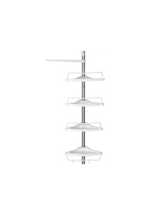 Γωνιακό ράφι μπάνιου, Songmics, 95-300 cm, BCB02SW