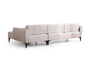 Δεξιός Γωνιακός Καναπές Belissimo Μπεζ 270x140x67 cm - Img 7