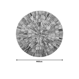 Διακόσμηση Τοίχου από ξύλο Wargrene Boho Pako World φυσικό 60x60x6 cm - Img 3