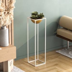 Διακοσμητική Γλάστρα GED020C Χρυσό 28x80x28 cm
