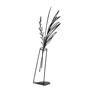 Διακοσμητικό αντικείμενο Flowerpot Μαύρο 19x50 cm - Img 3