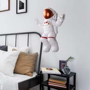 Διακοσμητικό Τοίχου Yak-001 Astronaut, Κεραμιδί, 35x47x10 cm - Img 5