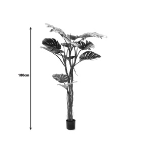 Διακοσμητικό φυτό Monstera III Pako World Μαύρο ύψος 180 cm - Img 4