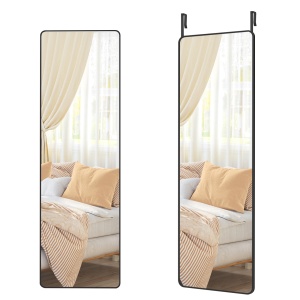 Επιδαπέδιος καθρέφτης Μαύρο Songmics 120x40x1.3 cm - Img 6