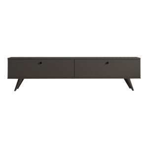 Έπιπλο TV Jate Σκούρο Γκρι 160x25x40 cm - Img 5