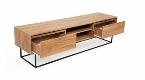 Έπιπλο TV Laxus 180 Walnut-Μαύρο - Img 4