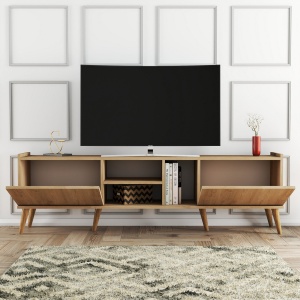 Έπιπλο TV Lotus Δρυς 180x52x34 cm - Img 3