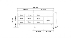 Έπιπλο TV Marina Mila - 754 - Img 5