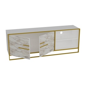 Έπιπλο TV Polka Χρυσό 160x56.6x38.5 cm - Img 5