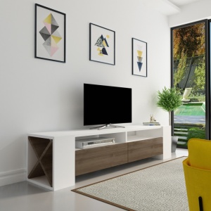 Έπιπλο TV Sosruko Walnut-Λευκό - Img 4