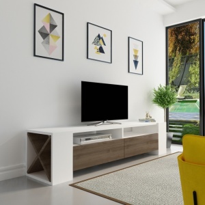 Έπιπλο TV Sosruko Walnut-Λευκό - Img 4