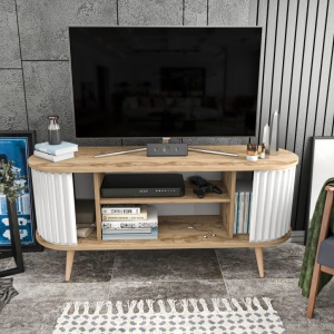 Έπιπλο TV Stor-Oud Oak, Λευκό - Img 6