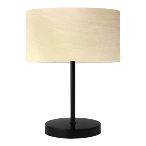 Επιτραπέζιο φωτιστικό Roojee, Pako World, E27, Μπεζ-Μαύρο, 24x24x37 cm