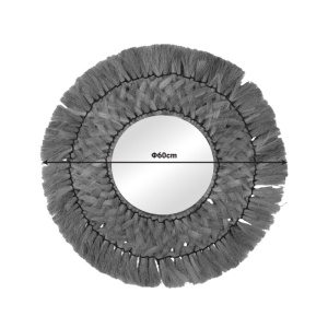Καθρέφτης Ailan Boho Pako World Natural 60x60x8 cm - Img 2