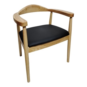 Καρέκλα με μπράτσα Joube Natural 59x48x73 cm