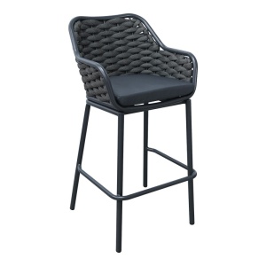 Καρέκλα e bar Zuki, Pako World, Γκρι, 55x54x109 cm