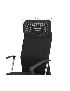 Καρέκλα γραφείου, Songmics, Μαύρο, OBN034B01, 120Kg, 79 x 50 x 12 cm - Img 6