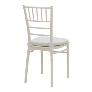 Καρέκλα κήπου Tiffany I, Λευκή, 46.5x39.5x87 cm - Img 3