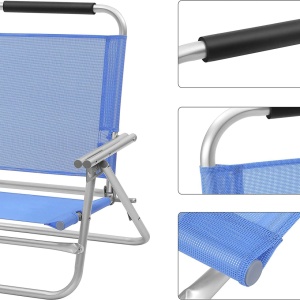 Καρέκλα παραλίας Songmics Πράσινο 57x59x71 cm - Img 5