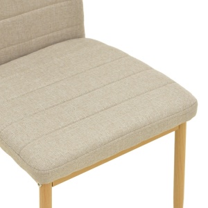 Καρέκλα Parker Μπεζ 39.5x48x95 cm - Img 7
