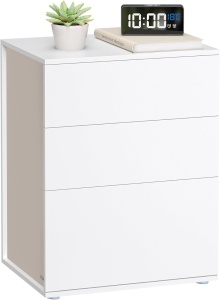 Κομοδίνο Vasagle Λευκό 45x35x58.7 cm