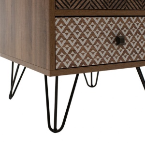 Κομοδίνο Boho Walnut 40x40x59 cm - Img 7